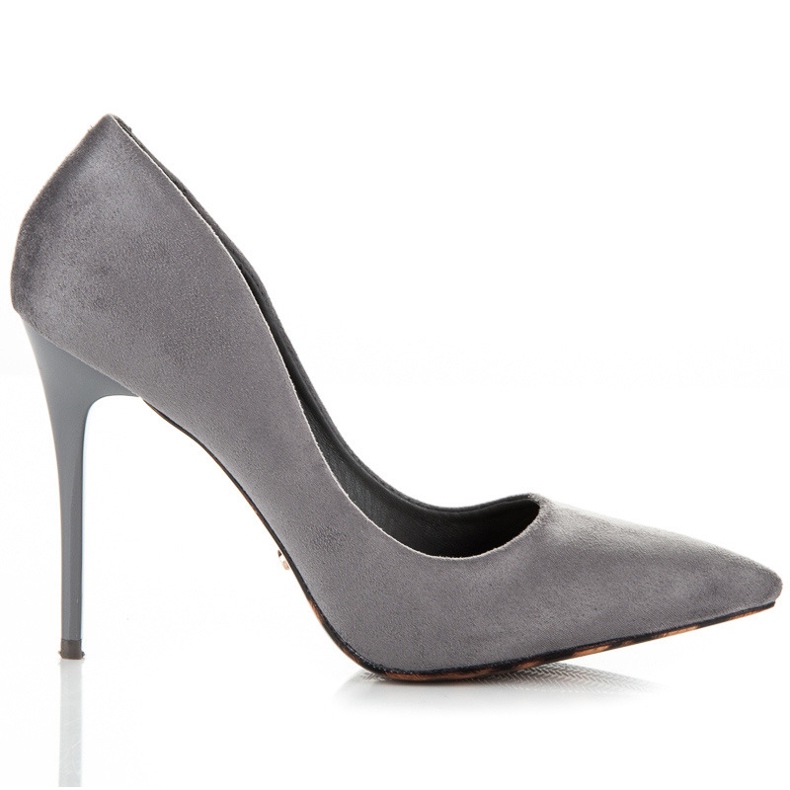 Seastar Absätze im Leoparden-Stil grau