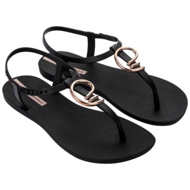 Ipanema Klasse Styrish 83656 BD172 Sandles Black Gold Look schwarz