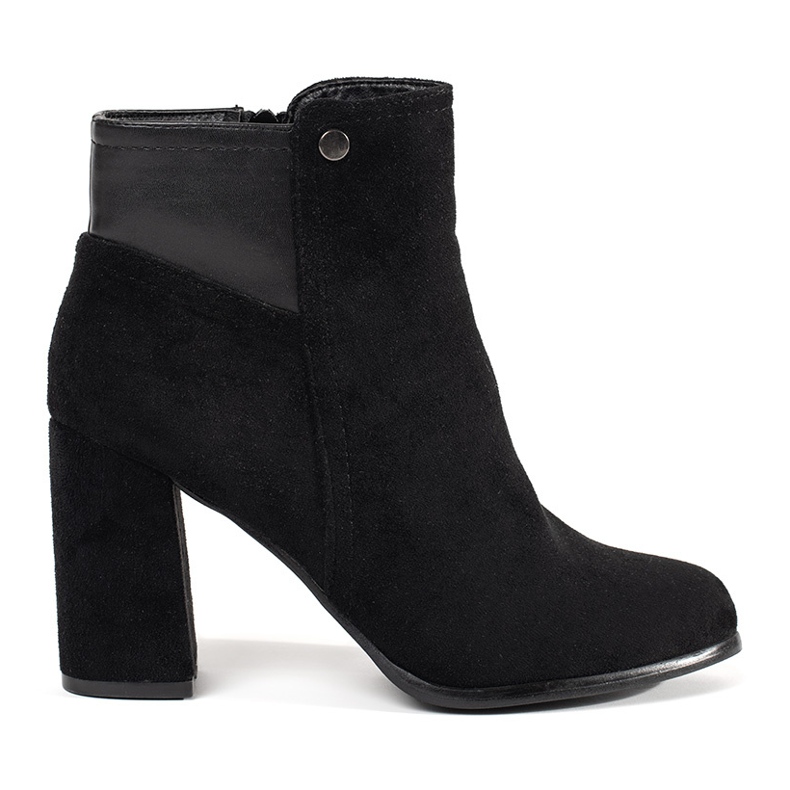 Goodin Schwarze Wildlederstiefeletten