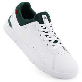 Herren -Ledersportschuhe White McArthur MC19 weiß