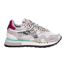 D.Franklin Sneakers Damen Sportschuhe D. Franklin DFSH378006 Silber silber-
