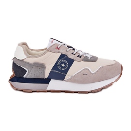 Herren Wildleder-Turnschuhe auf der Big Star RR174471 Hi-Pol-Pole-System-Systemplattform grau