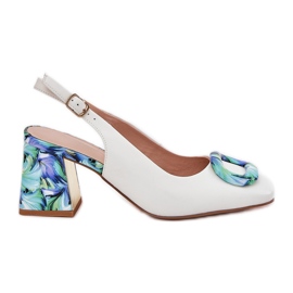 S.Barski Damen-Ledersandalen für Frauen auf dem D &amp; A CR51-002 White Post weiß