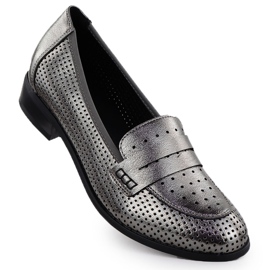 Frauenschuhe Lords Openwork Metallic Silver Potocki 12581 silber-
