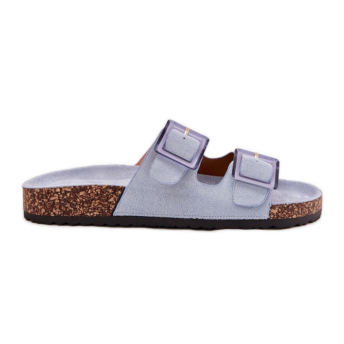 Flip -Flops für Frauen mit Klammern am Korken allein blau