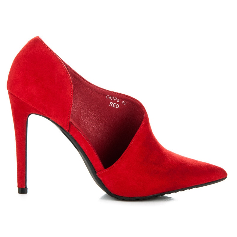 Seastar High Heels aus Wildleder rot