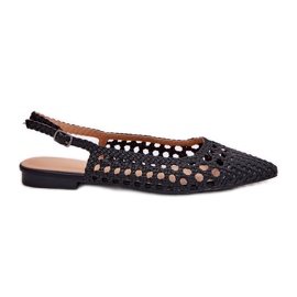 Black -Haeled Ballerinas schwarz