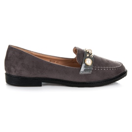 Seastar Loafer mit Ornamenten grau