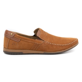 KOMODO Herren Lederslipper 876 camel braun