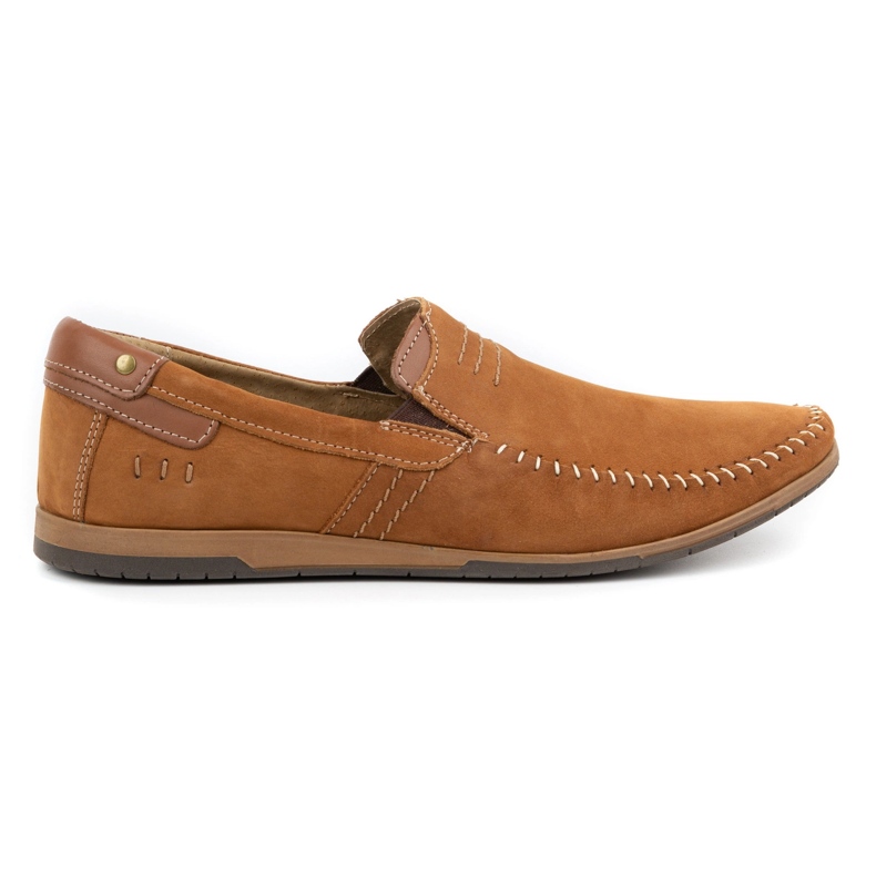 KOMODO Herren Lederslipper 876 camel braun