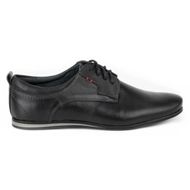 Olivier Herren Lederschuhe 731 Schwarz