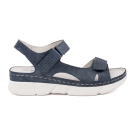 Goodin Navy Classic Damensandalen für Frauen blau
