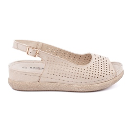 Goodin Leichte haselnussbräuchliche Sandalen golden