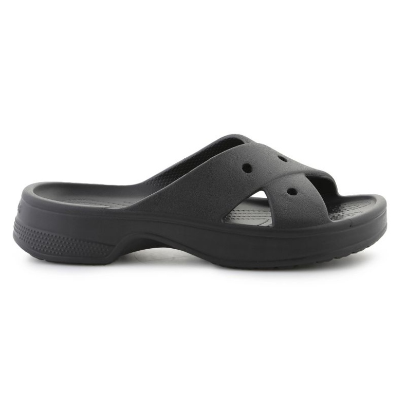 Crocs Classic Womens Cross Gurt Flip Flops 210840-001 schwarz