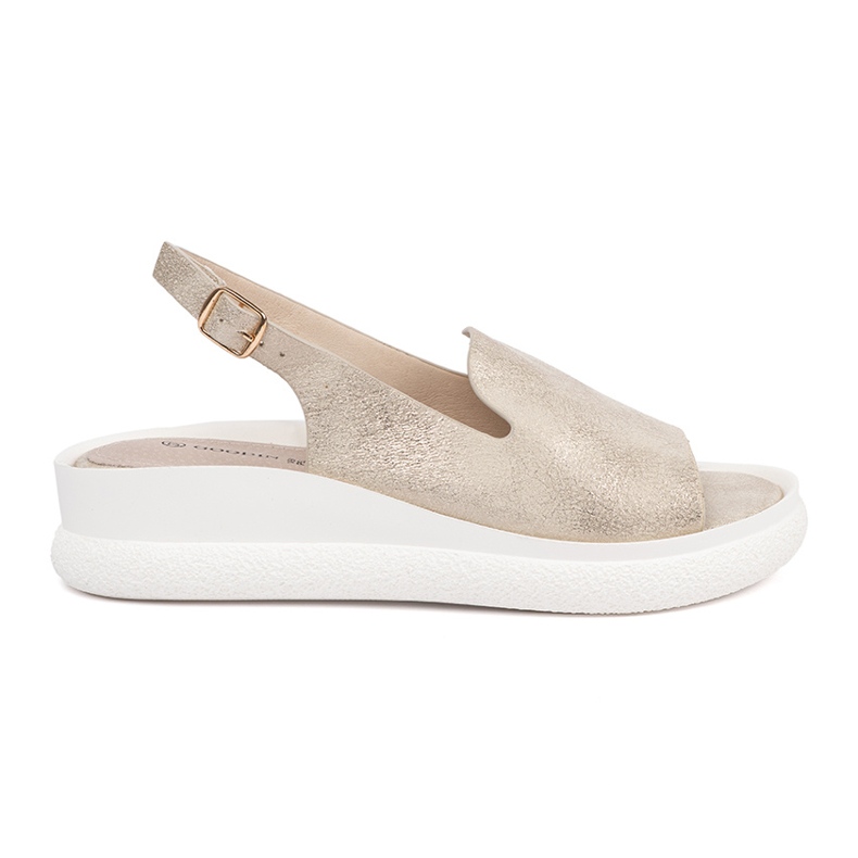 Goodin Goldene bequeme Frauensandalen