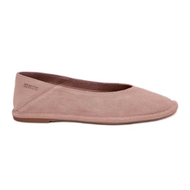 Frauen Wildleder Ballerinas Big Star RR274081 Pink rosa