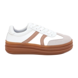 Evento Damen-Plateau-Sneaker, Weiß