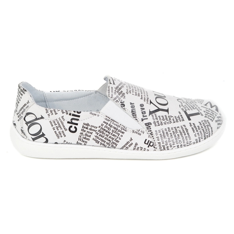 Pollonus Barfuß Lederfrauen weiß