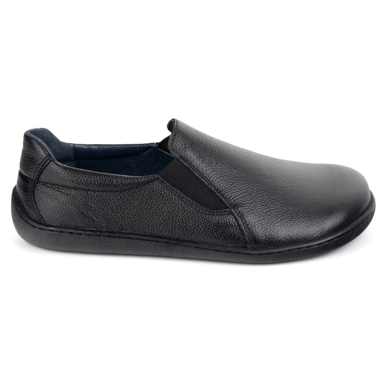 Barfuß-Leder-Frauenschuhe Pollonus 5-1308-026 Black Verona ausgerutscht schwarz