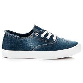 American Club Denim-Turnschuhe blau