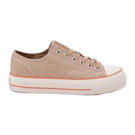 Herren -Turnschuhe auf der Big Star RR174323 Beige Plattform