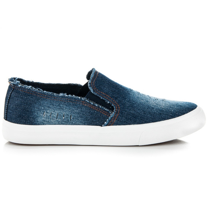 American Club Bequeme Slip-On-Schuhe blau