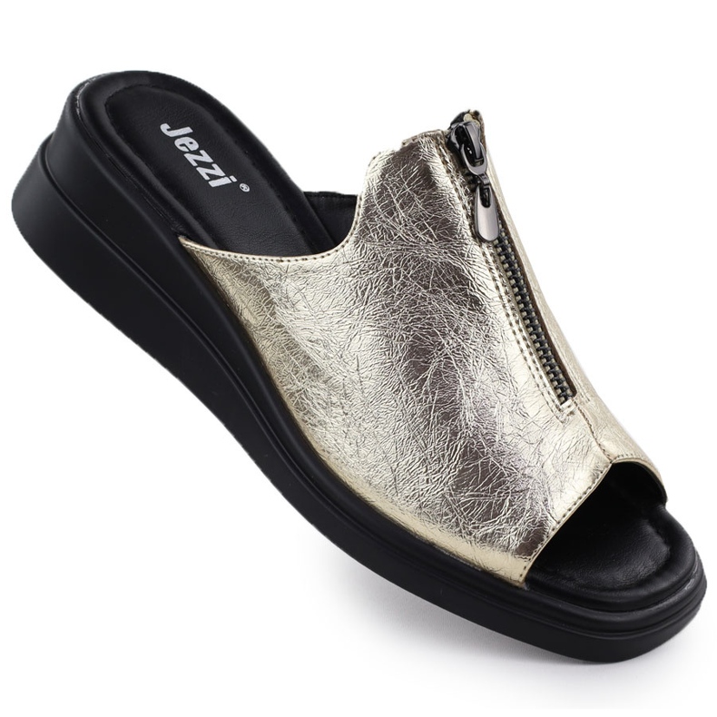 Damenflip Flops für metallische Metallic Jezzi ASA266-2 golden