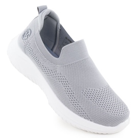 Frauen Sportschuhe rutschten grau Vinceza 17367 aus