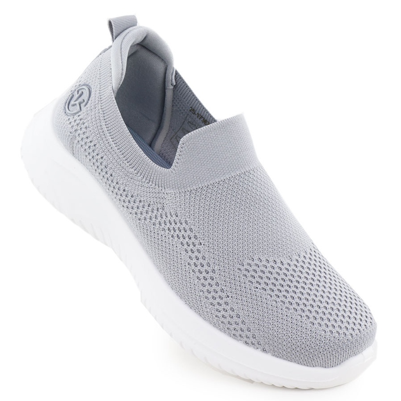 Frauen Sportschuhe rutschten grau Vinceza 17367 aus