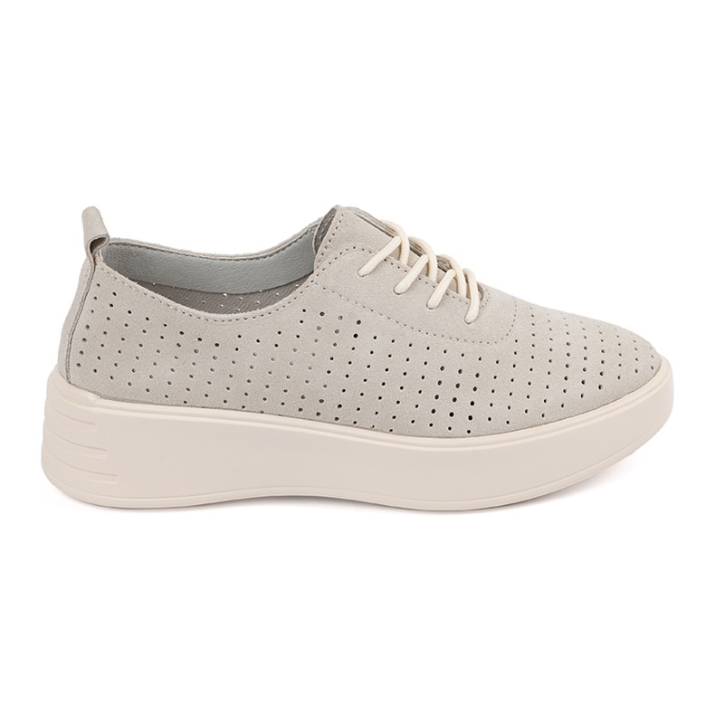 Sergio Leone Openwork Lederschuhe beige