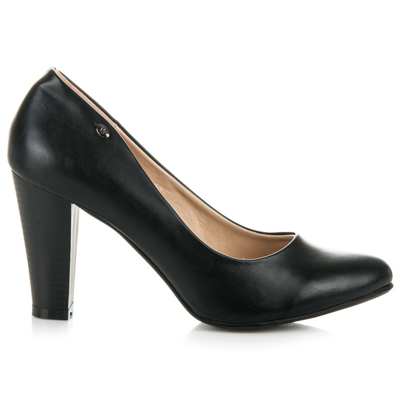Vices New Collection Klassische Pumps auf einer Säule schwarz