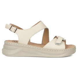 Filippo Frauen Ledersandalen für Beige DS7043/25 sein Keile