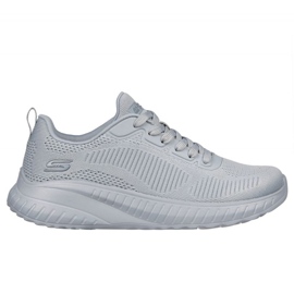 SKECHERS BOBS Sport Squad Chaos Schuhe - Gesicht vor 117209 Ltgy grau