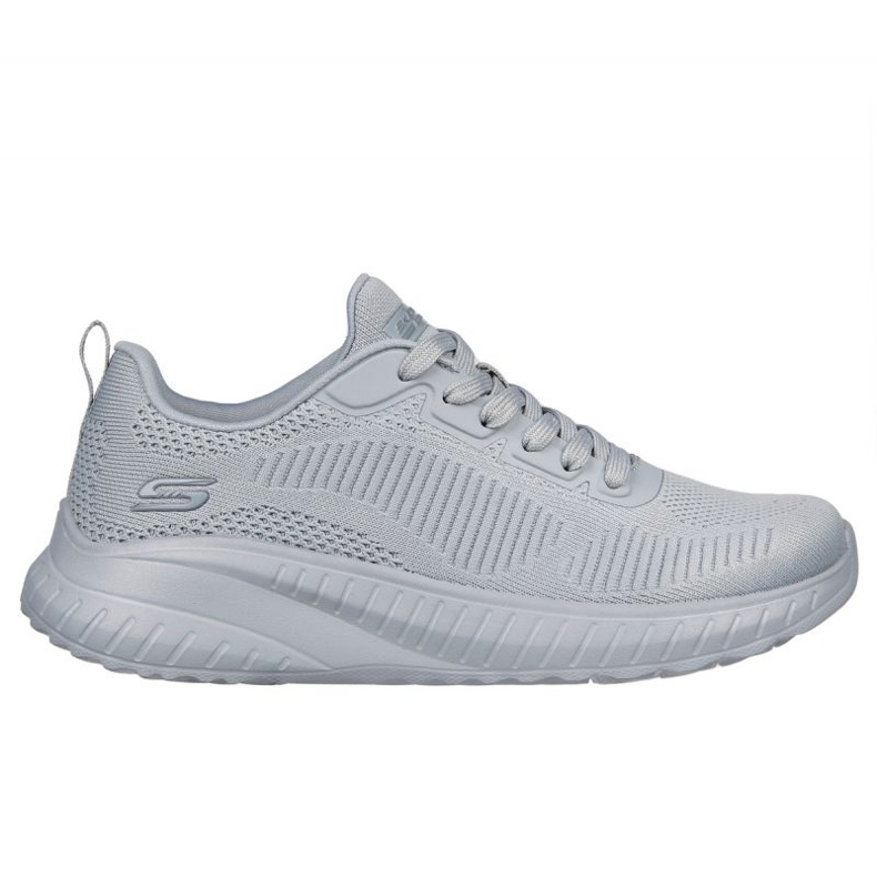SKECHERS BOBS Sport Squad Chaos Schuhe - Gesicht vor 117209 Ltgy grau