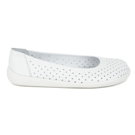 Olivier Frauen barfuß minimalistisch Slip -Openwork 1771pol Weiß