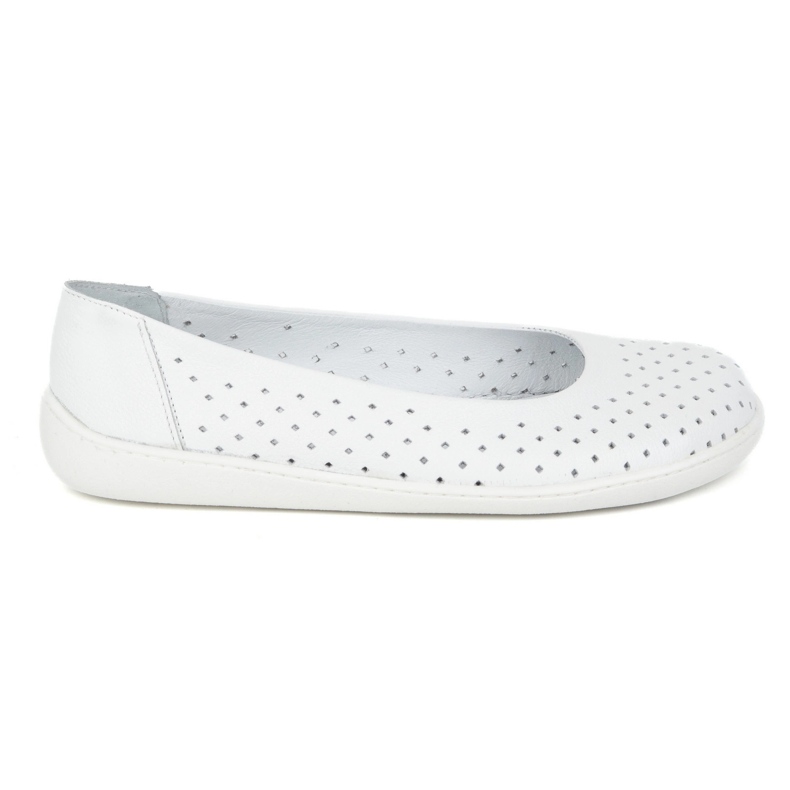 Olivier Frauen barfuß minimalistisch Slip -Openwork 1771pol Weiß