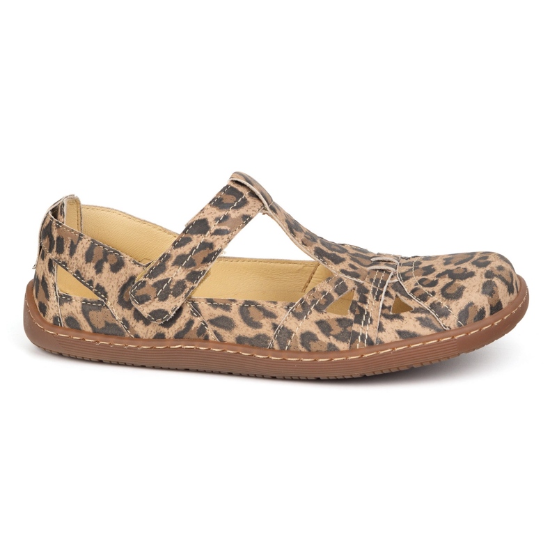 Barefoot Shoes Ultra -Light Olivier 1285 Leopard Leopard Print beige