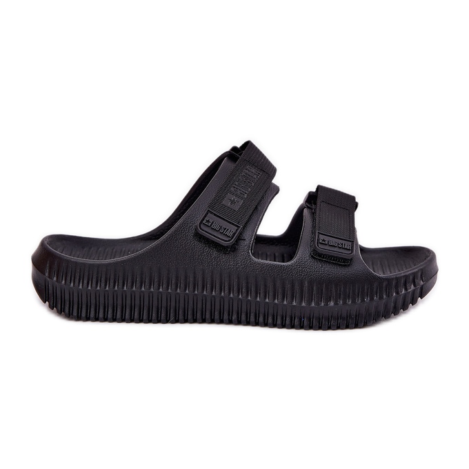 Frauenschaumflip Flops mit Big Star RR274A527 Schwarzer Klettverschluss