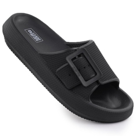 Frauen Sportflip Flops auf einem dicken alleinigen schwarzen Big Star RR274A571