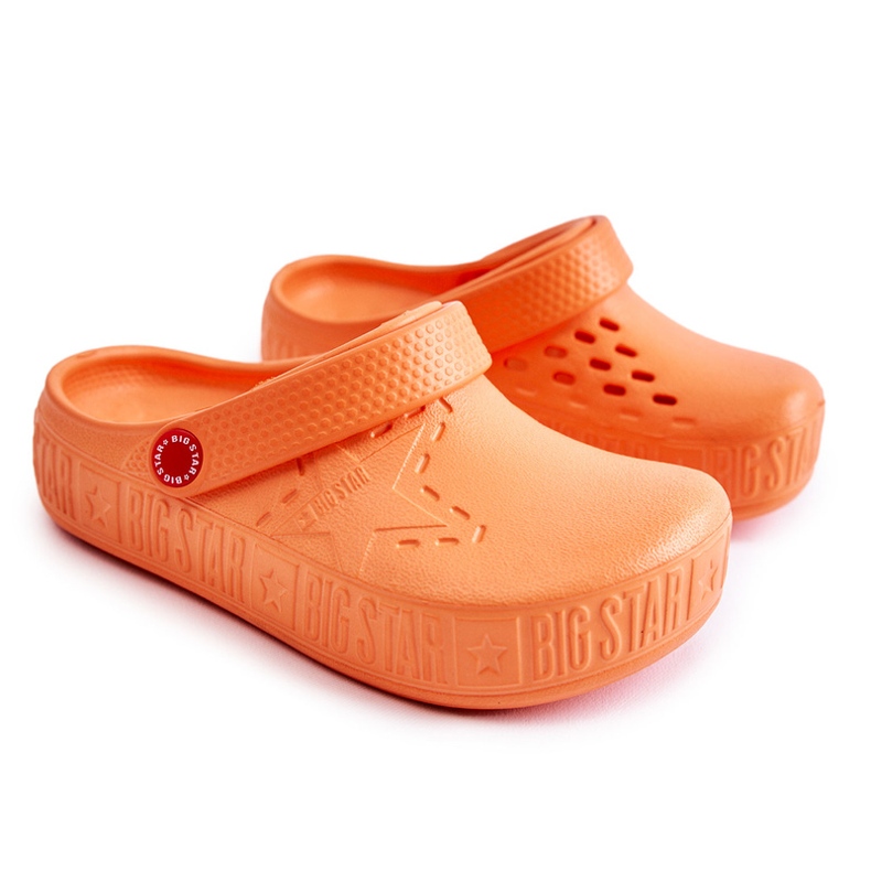 Light Flip Flops für Kinder Big Star II375008 Orange
