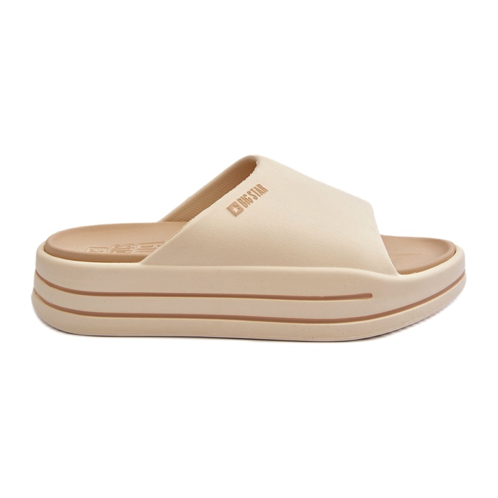 Damen-Flip-Flops auf der Big Star-Plattform NN274A034 Beige
