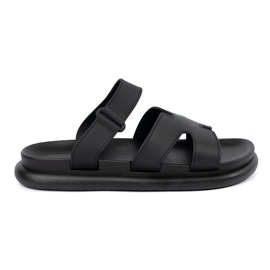 Seastar Flip Flops für schwarze Frauen auf einer flachen Sohle