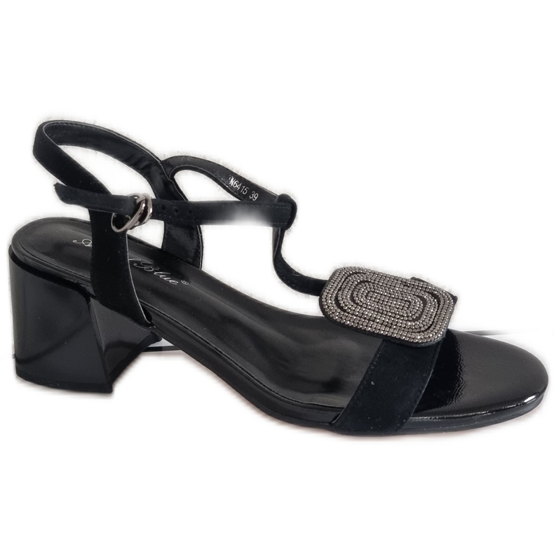 Angel Blue Frauen Sandalen Engel Blau TN6415 Schwarze High Heels