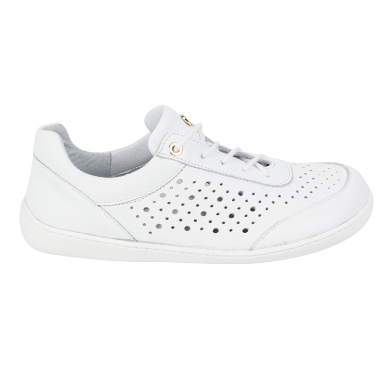 Olivier Barfuß Frauen minimalistische Turnschuhe 1769pol Openwork White weiß