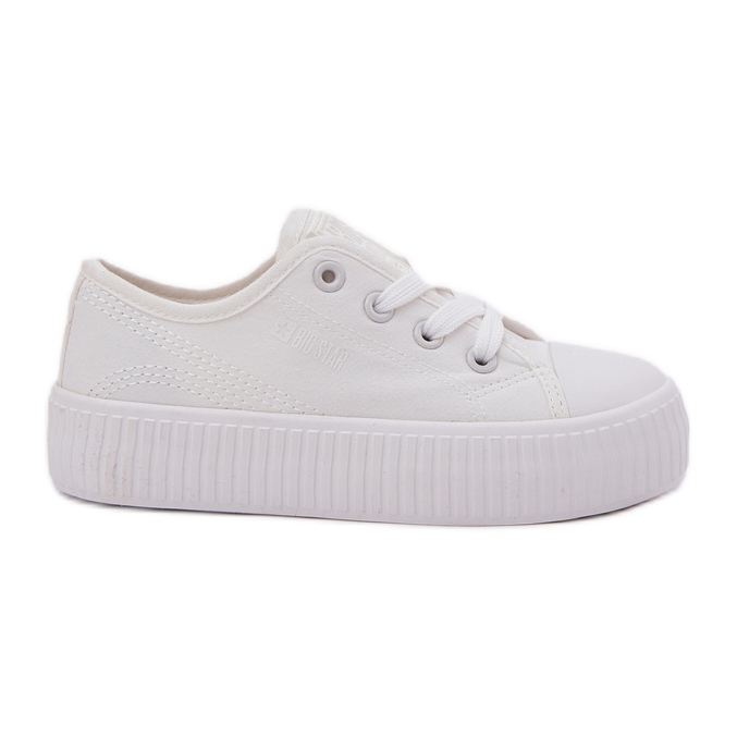 Big Star RR374009 Białe Lace -up -Turnschuhe weiß