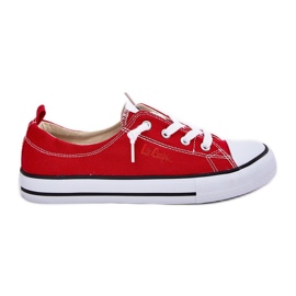 Materielle Frauen-Sneaker Lee Cooper LCW-25-02-3298L Rot