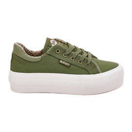 Frauen-Sneaker auf der Plattform Lee Cooper LCW-25-31-3449L Green grün