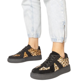 Black-Pantter-Sneaker für Frauen schwarz