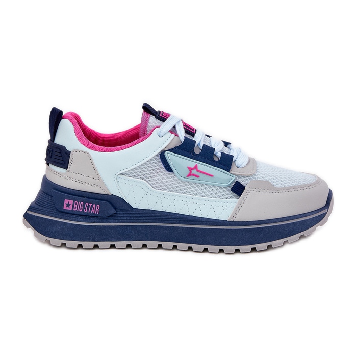 Frauensportschuhe auf der Plattform Big Star RR274A225 Hi-polish Blue System blau