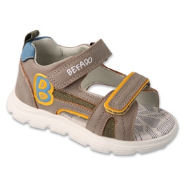Befado Kindersandalen 170x111 Ledereinsatz grau